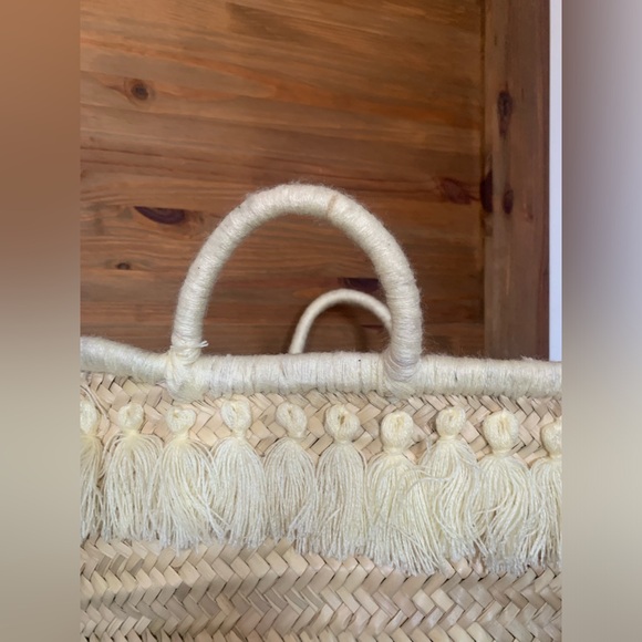 Brand NEW handmade picnic basket Moroccan tote basket - Picture 6 of 7